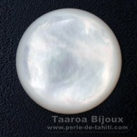 Forme ronde en nacre - Diamtre de 20 mm