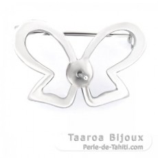 Broche en Argent pour 1 Perle de 8  10 mm