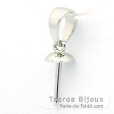 Pendentif et Broche en Argent et 7 keishis de Tahiti