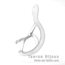 Pendentif en Argent pour 1 Perle  de 10  12 mm