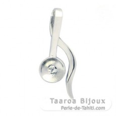 Pendentif en Argent pour 1 Perle de 8  9.5 mm
